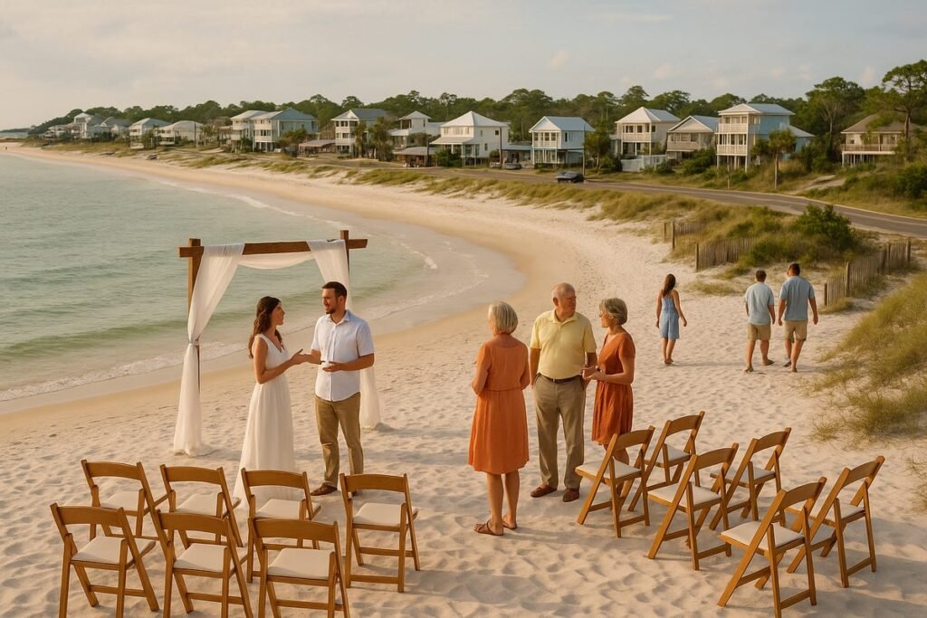 guest logistics Forgotten Coast wedding